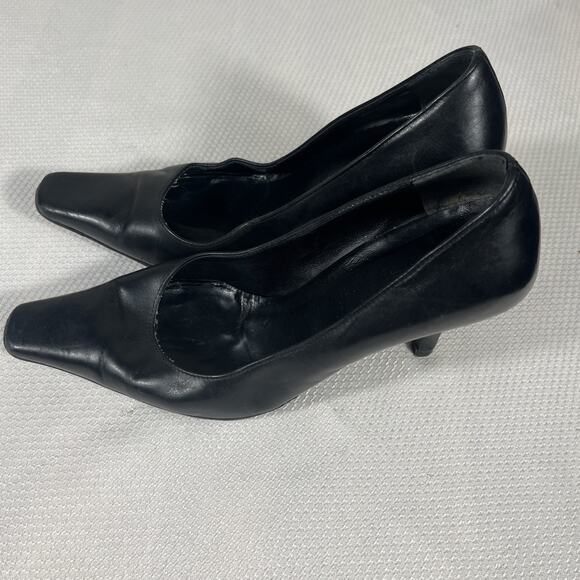 Gucci Women's Black Leather Pointed-Toe Heel Pumps 34.5 C‎ - Picture 6 of 13